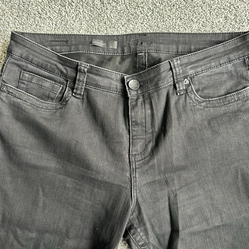 Kut From The Kloth Jeans Women 14S Black Straight Leg Stretch Everyday Comfort‎ - Picture 5 of 11